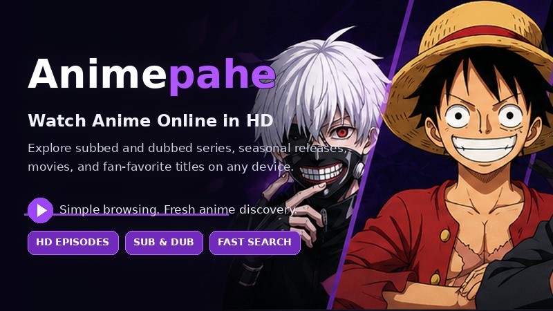 Animepahe anime streaming banner in HD